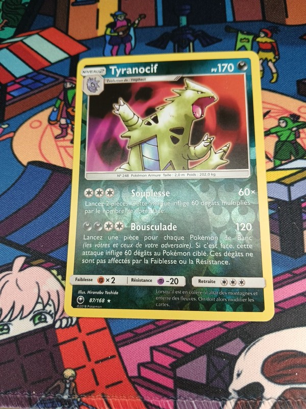 Carte PokÃ©Mon Reverse Tyranocif 87/168 Sl7 Soleil & Lune TempÃªTe CÃ©Leste Fr
