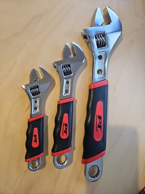 PerformanceTool W30703 3  Pieces Adjustable Wrench Set