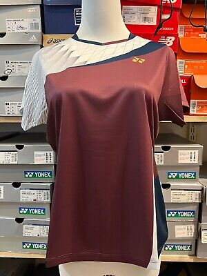 YONEX Women's Badminton T-Shirts Apparel Sports Tee Wine [90/US:XS] NWT 73TS004F