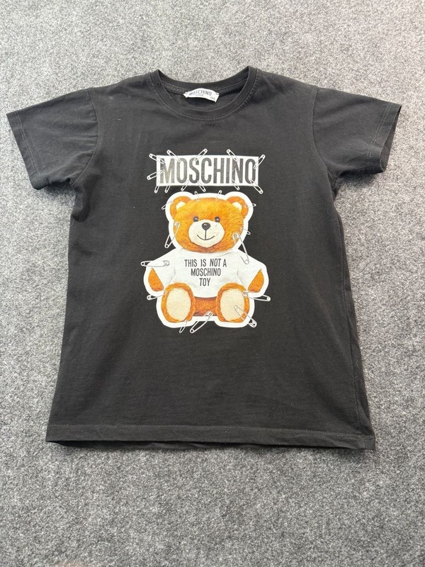 Moschino Kids Teddy Bear Safety Pin Graphic T-Shirt Size 140 | eBay