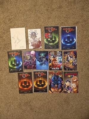 Graveyard Shift Vol 1 - 4 + Extras comic trade paperback by Jon Malin Signed 