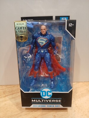 DC Comics Multiverse Gold Label Collection Lex Luthor Power Suit Action Figur...