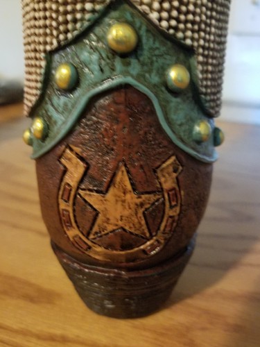 Texas Western 14 in Boot vase/planter