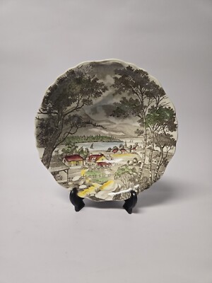 English Staffordshire Welcome Home Serving Bowl J&G Meakin England 8.25 