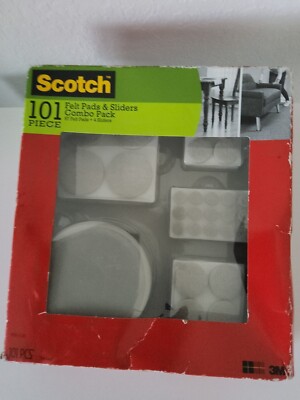 Felt Pads & Sliders Combo Pack 101 Piece Assorted Sizes Floor Protection Couch