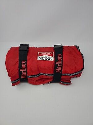 Vintage Marlboro Sleeping Bag Unlimited Red Black Plaid Flannel