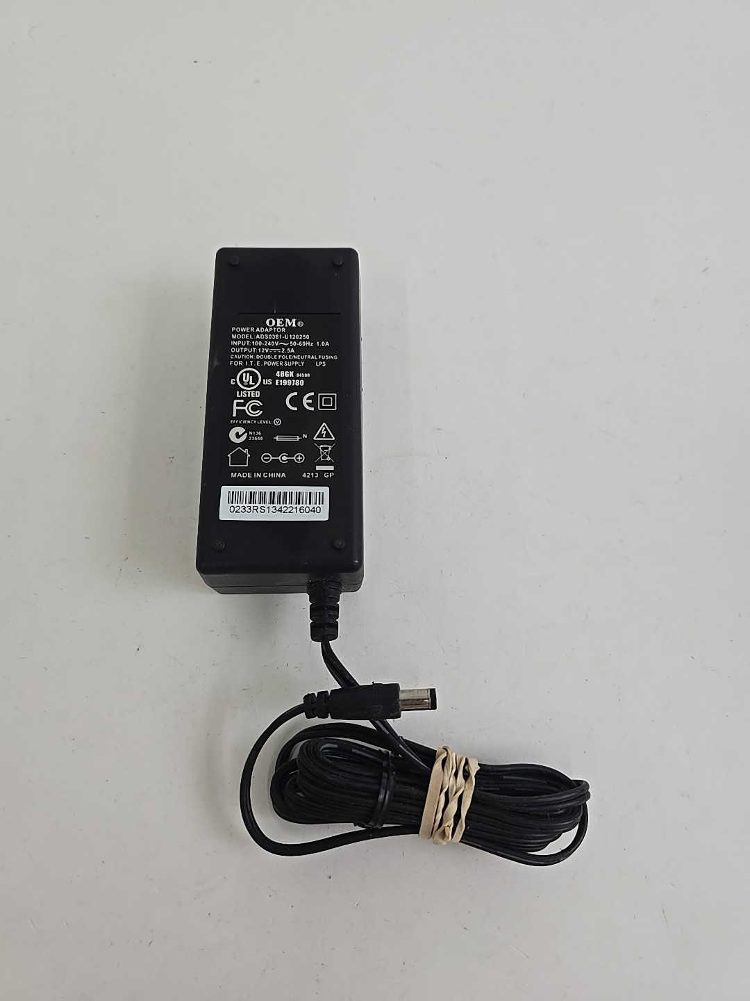 OEM Power Adaptor ADS0361-U120250 - Read