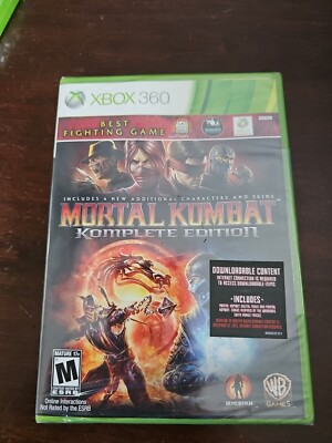 Factory Sealed Xbox 360 Mortal Kombat Komplete Edition Brand New, Platinum Hits
