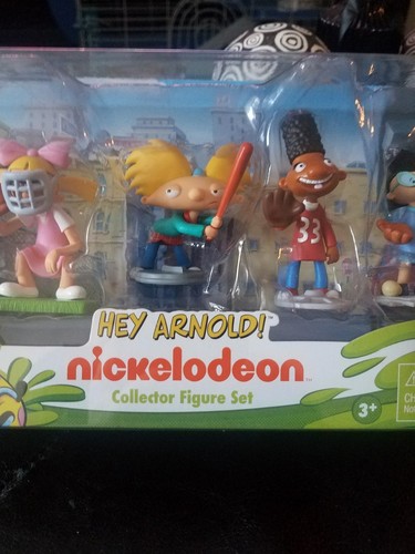 Hey Arnold Action Figures Nickelodeon Figure Set Collector 5 PIECE NEW