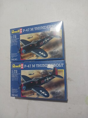 Lot 211A 2x Sealed Revell 1/72 P47m Thunderbolt P-47 M 04141 Gift Model plane
