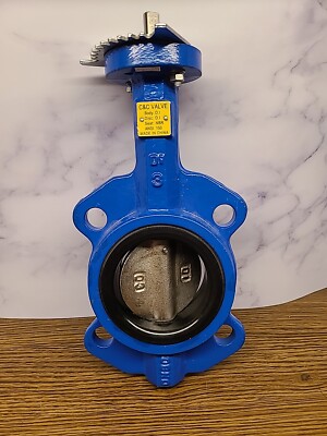 NEW C&C VALVE 3'' BUTTERFLY VALVE BODY DI DISC DI SEAT NBR ANSI 150 