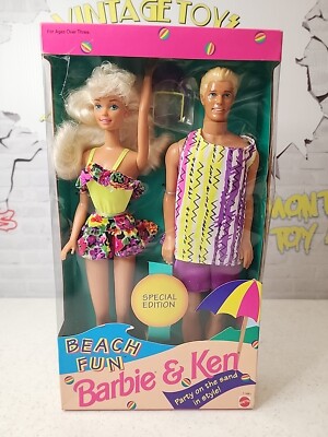 1995 Mattel Barbie and Ken Beach Fun Special Edition 11481 Sealed