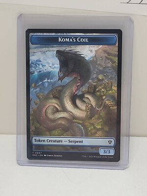 MTG Koma's Coil (0007)   Tentacle (0009) Double-sided Token Commander:...