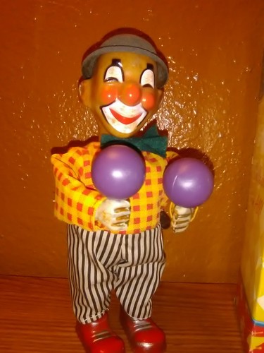 Russ Wind Up Clown With Maracas Yesterday's Favorites In Original Box