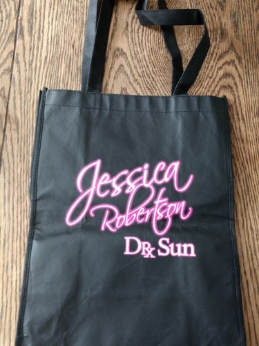 Jessica & Jep Robertson AUTOGRAPHED Drx Sun bag reusable tote carry grocery