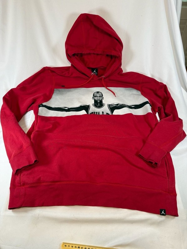 Jordan Legend Flight Lite Hoodie Size XXL Red Air Jordan Chicago Bulls Michael