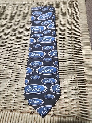 1997 Officially Licensed Ford Logo Repeat Necktie Ralph Marlin & Co #151329