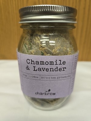Chamomile & Lavender Tea 20 Bio Pyramids Tea Bags Charbrew Expires 03/2027