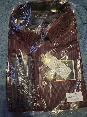 Mine London Milan New York Mens Dress Shirt XXL New Old Stock Retails At 99.00