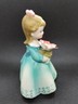 Vintage Lefton China January Birthday Girl Figurine KW 7227