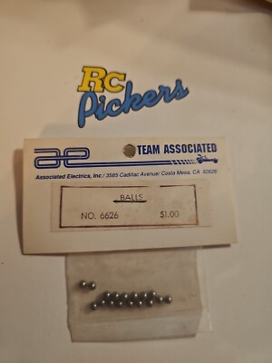 Team Associated 6626 RC10 6 Gear Transmission Diff Balls  (P4) Polished Steel