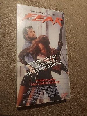 Rare  Fear  Frank Stallone, Kay Lenz SCREENING COPY VHS movie Cinetel Films Inc.