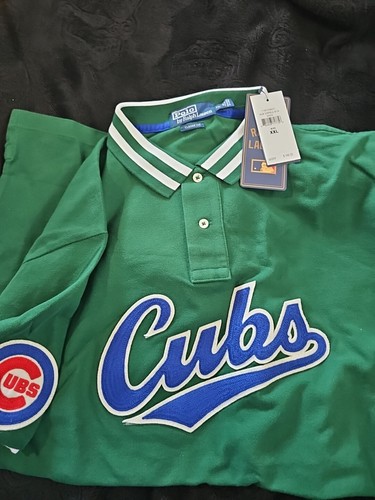 Polo by Ralph Lauren 記念ボール　MLB ステッカー付 POLO RALPH LAUREN Chicago Cubs Shirt MLB Red Size XXL 2X