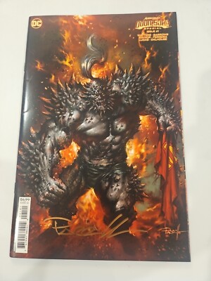 Action Comics Doomsday Special 1  B Signed By Parrillo W/COA  Card Stock DC  VF+
