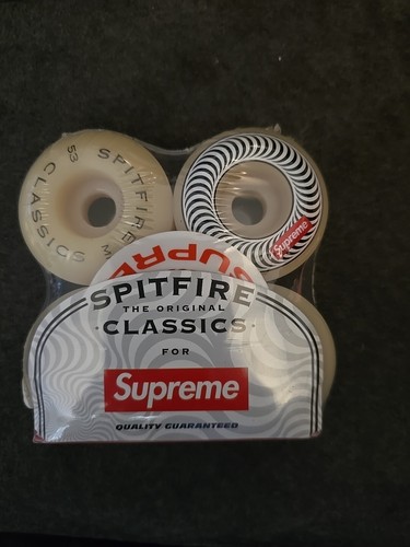 Sealed Set of 4 Supreme Spitfire Classic Wheels White 53mm
