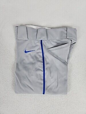 Nike Vapor Select Piped Full Length Baseball Pants Boys XS-XL Gray BQ6443-054