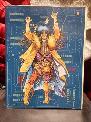 UNUSED! FASA Shadowrun Gamemaster's Tri-fold Screen Fold Out w/Silver Angel 1989