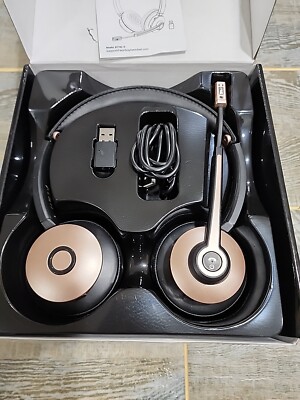 Earbay BT782-D Black Noise Canceling Wireless Headphones With Microphone New