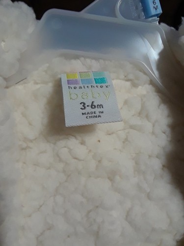 NEW Infant Healthex Baby Faux Fur Soft Fleece Zip Up Hoodie Jacket Camo 6-9 mths