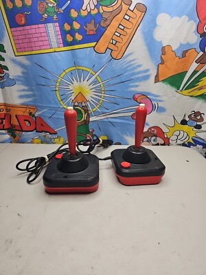 Vintage WICO Command Control Joystick Lot of 2 Atari 2600 Commodore 64 UNTESTED 