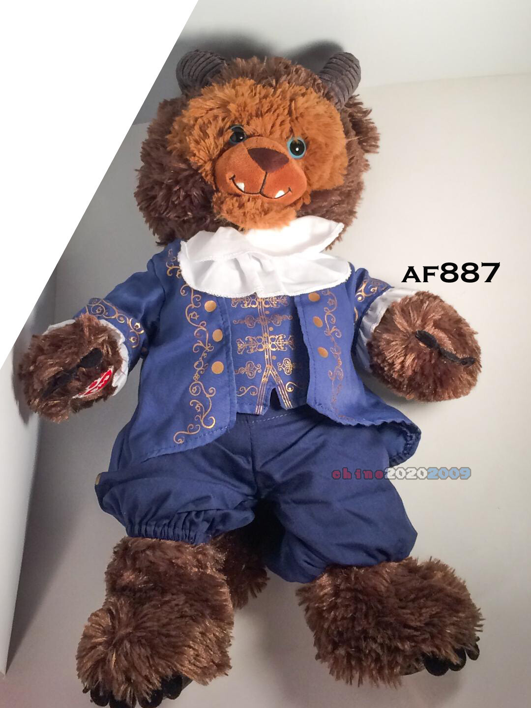 Disney's Beast Beauty and the Beast Build A Bear  w/ ballroom costume