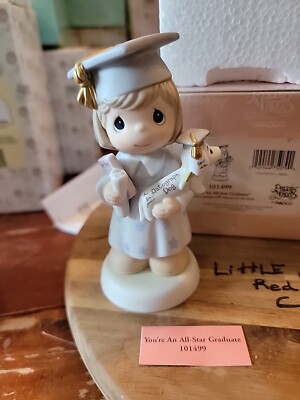 Precious Moments Figurine 101499  You re An All Star Graduate  2001