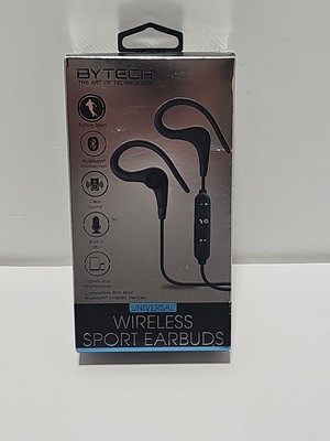 *NEW* BYTECH Universal Wireless Earbuds ACTIVE SPORTS Built-In Control Bluetooth
