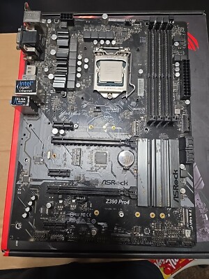 ASRock Z390 Pro4 LGA 1151/Socket H4 WITH Intel i7-9700K Octa-Core 3.6 GHZ CPU