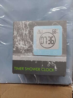 Waterproof Bathroom Shower TIMER CLOCK WHITE