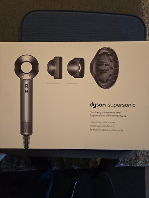 Used Dyson Supersonic Hair Dryer White & Silver HD01