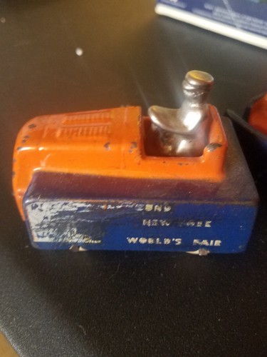 Vintage 30's New York World's Fair Greyhound Fair Tram Cart Rubber Wheels rare