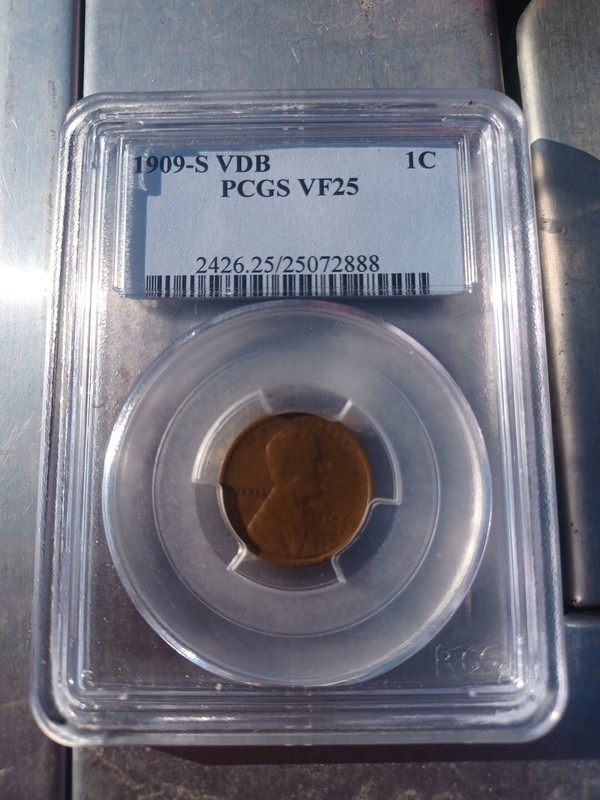 RARE 1909 S VDB Lincoln Cent PCGS VF 25 