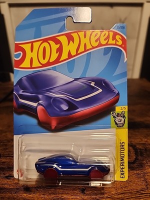 Hot Wheels Coupe Clip Key Chain Car Experimotors #2/5 Blue Diecast 1:64 Scale
