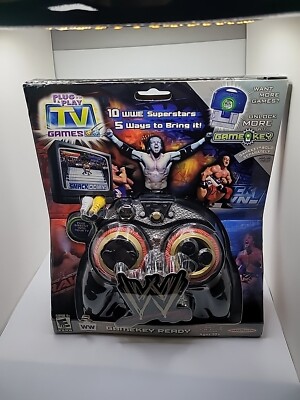  WWE Raw VS. Smackdown Plug It In & Play TV Game 2005, Unopened