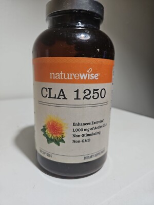 NatureWise CLA 1250 Natural Exercise Enhancement - 180 Softgels - READ