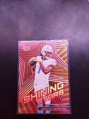 2023 Panini Illusions - Shining Stars Red #23 Quentin Johnston /75 (RC)