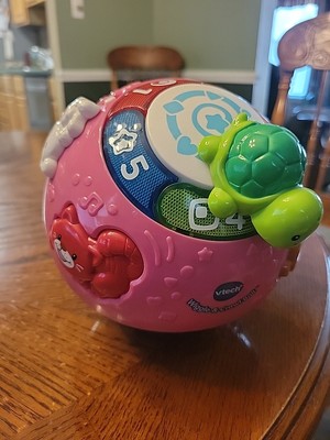 VTECH WIGGLE & CRAWL BALL, 6-36 MONTHS, FLASHING LIGHTS, SPINNING TURTLE WORKS!