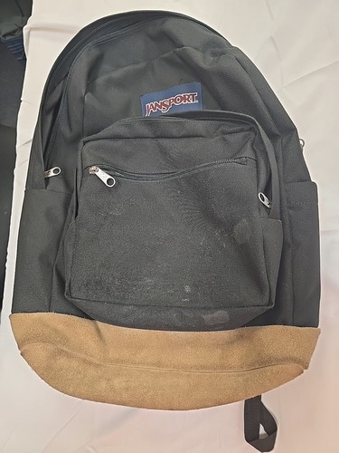 激レア美品90ヴィンテージJANSPORT Rubber Bottom 3way Vintage 90s Jansport Black Leather Bottom Backpack Made in