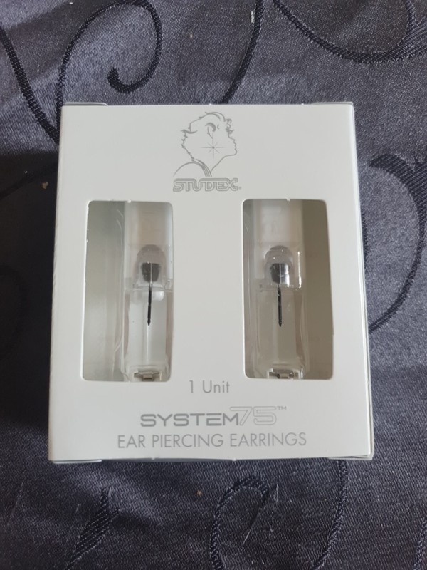 Boucles Oreilles MÃ©Dicales Black Tiff 5 Mm Studex System 10/32  Acier Inoxydable