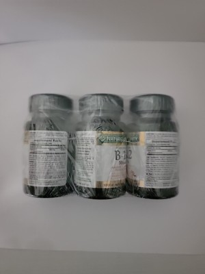 B-12 500 mcg Natures Bounty Quick Dissolve 100 Tablets Each exp 09/2024 3 PACK